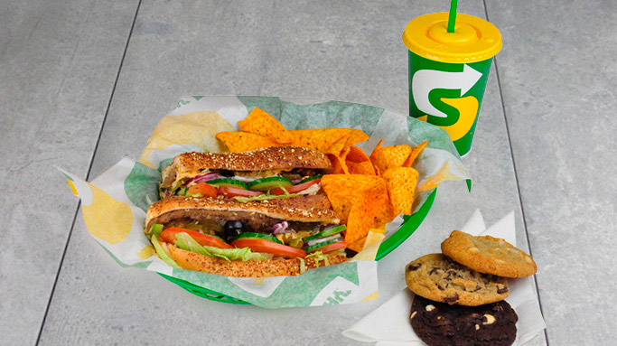 Sandwich og coockies fra Subway i Kolding Storcenter